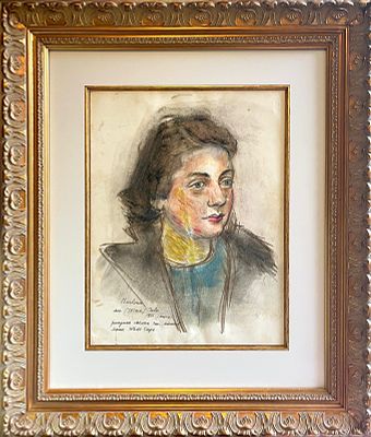 БУРЛЮК Давид Давидович
&laquo;Портрет Мисс Тельмы Кэйл&raquo;
1936 г.
Бумага, пастель, цветной карандаш 