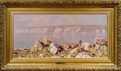 ДУБОВСКОЙ Николай Никанорович
&laquo;Каменистый берег моря&raquo;
1905 г.
Холст, масло
43 х 90,5 см
. Экспер 