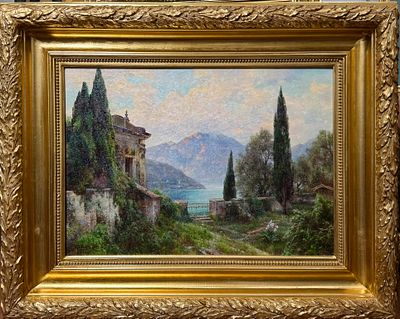 ВЕЛЬЦ Иван Августович
&laquo;Итальянский мотив. Озеро Комо&raquo;
1913 г.
Холст, масло
53,5 х 76 см. Эксперт 
