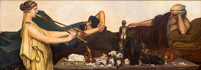 НЕИЗВЕСТНЫЙ ХУДОЖНИК
&laquo;Помпейская сцена‎&raquo;, копия с картины Лоуренса Альма-Тадемы 1868 г.
Рубеж 