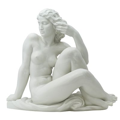 MEISSEN & УЛЬМАН Роберт
&laquo;Обнаженная&raquo;
Германия, 1940-е годы
33 х 37 х 20
Фарфор, лепка, глазурь. Н 