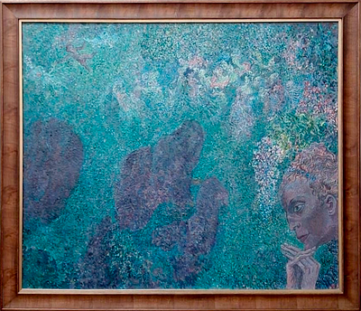 СВЕШНИКОВ Борис Петрович
&laquo;Ангел зеленого холма&raquo;
1973 г.
Холст, масло
90 х 70 см
. Борис 