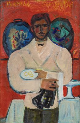 РАСТОРГУЕВ, Евгений
&laquo;Гаврила Городецкий&raquo;
1960-е гг.
Холст, масло
55 х 40 см. Евгений Расторгуев 