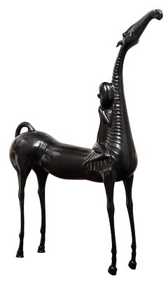 НАМДАКОВ, Даши 
Скульптура &laquo;Полёт&raquo;
2007 г.
Бронза, литьё, патинирование 
120 х 78 х 22 см. Сопров 