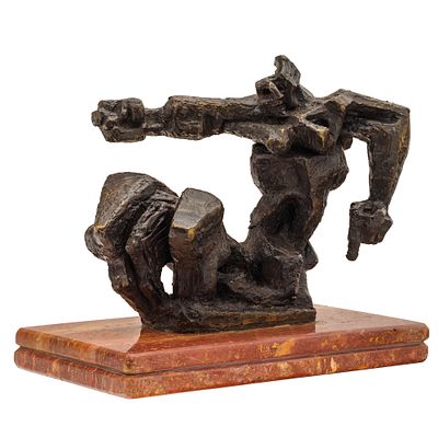 НЕИЗВЕСТНЫЙ, Эрнст
Скульптура &laquo;Кентавр&raquo;
1967 г.
Бронза, мрамор
28 х 34,8 х 17 см (с 