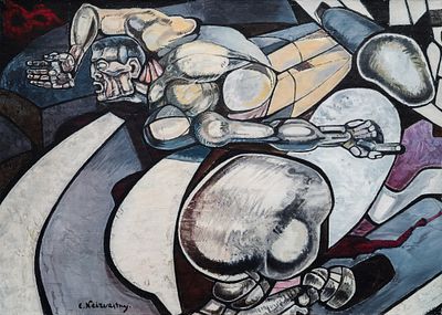 НЕИЗВЕСТНЫЙ, Эрнст
&laquo;Космическая одиссея&raquo;
1981 г.
Холст, масло
60 х 90 см. Экспертное 