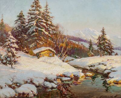 ВЕЩИЛОВ, Константин Александрович 
&laquo;Зима в Норт-Конвей&raquo;, 
вт. пол.1930-х – нач. 1940-х гг. 