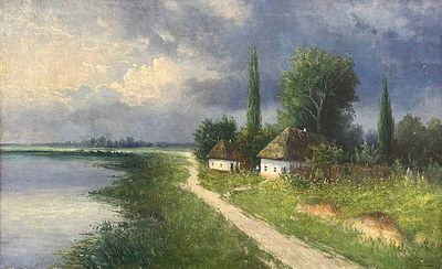 КАПУСТИН, Григорий Иванович
&laquo;Малороссийский пейзаж&raquo; 
Конец XIX – начало XX в.
Холст, масло
49 х 