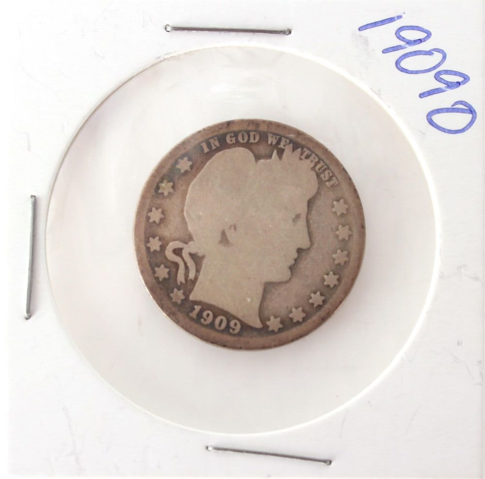 Lot 11178: 1909 O BARBER QUARTER DOLLAR - BETTER DATE
