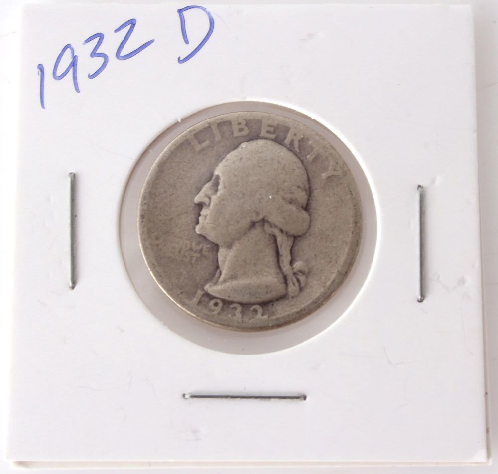 Lot 11182: 1932 D WASHINGTON QUARTER DOLLAR - KEY DATE