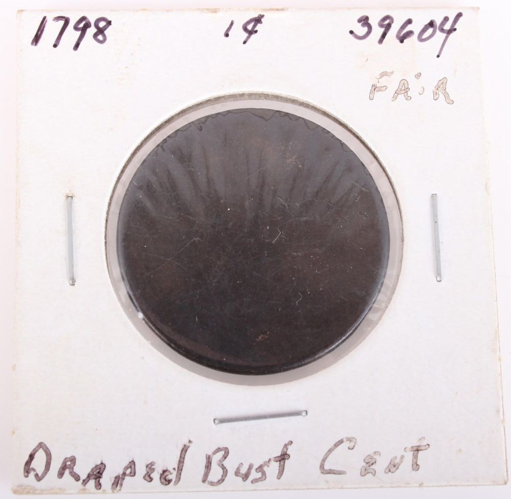 Lot 11237: 1798 DRAPED BUST CENT COIN