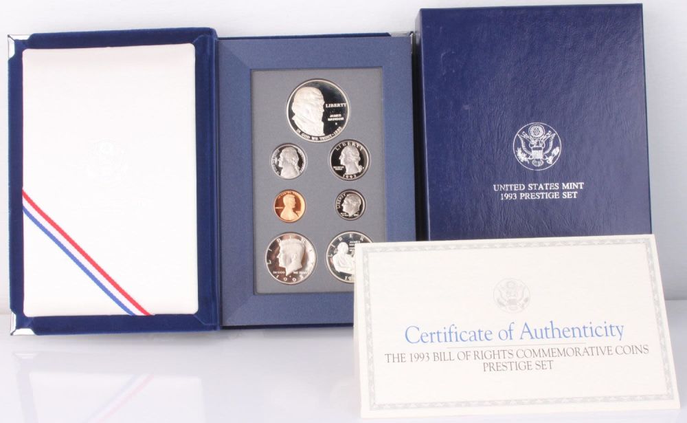 Lot 11259: UNITED STATES MINT 1993 PRESTIGE SET W/ COA