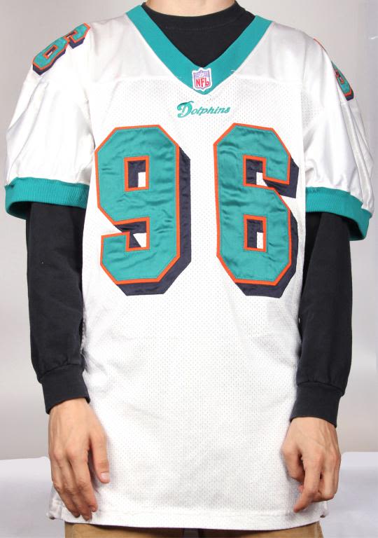 Lot 11577: VINTAGE 1996 MIAMI DOLPHINS DANNY STUBBS JERSEY