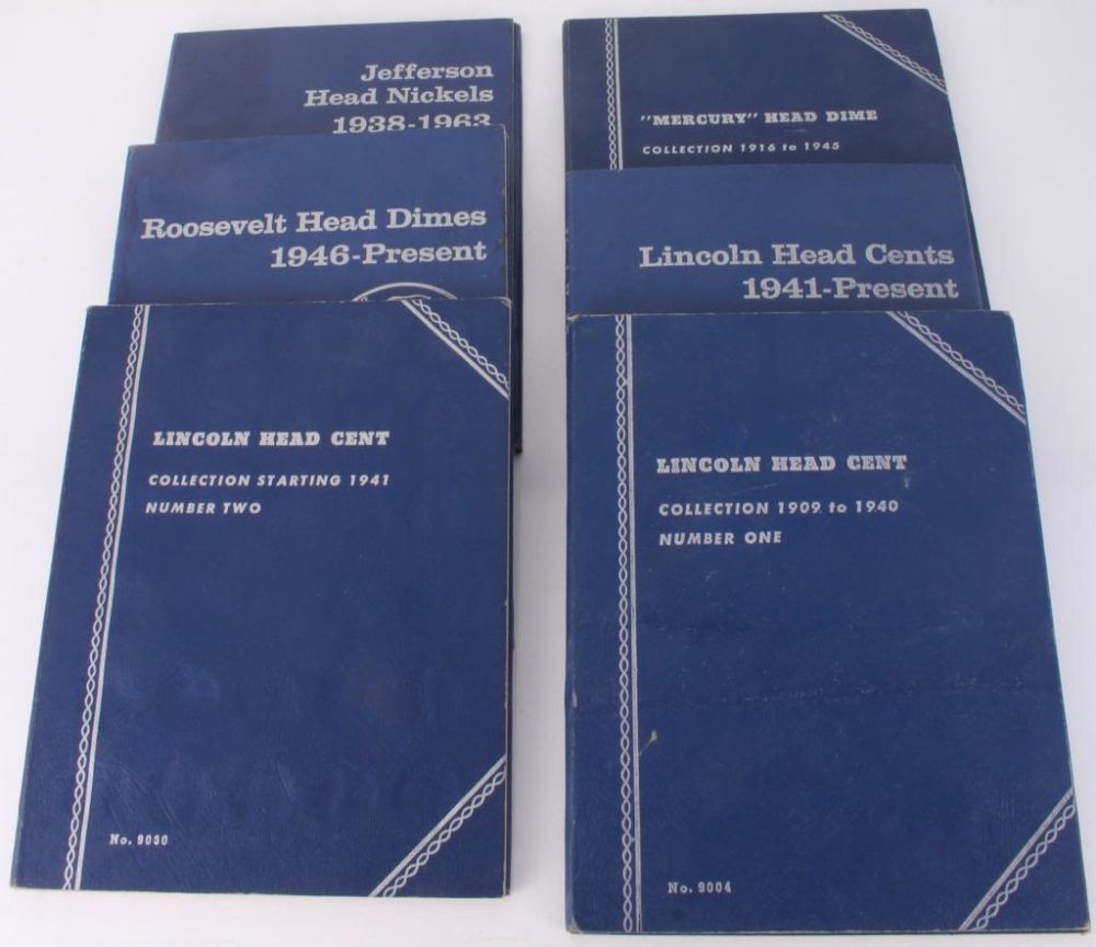 Lot 11597: ASSORTED COIN FOLDERS - LOT OF 6