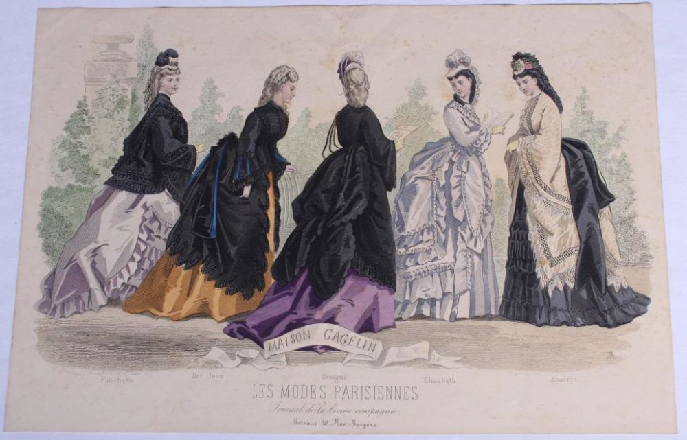 Lot 11602: VINTAGE 1836 GODEY'S LADY'S FASHION MAGAZINE PRINT