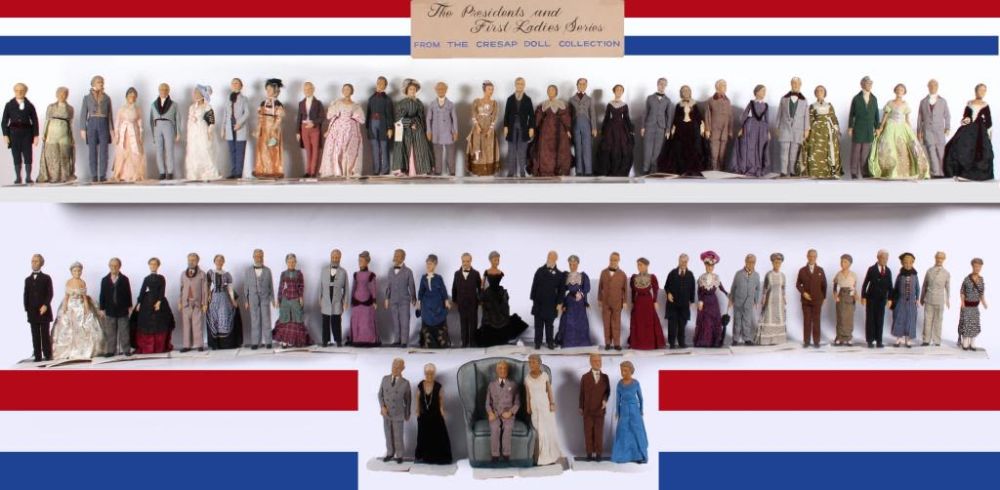 Lot 11609A: RARE LEWIS SORENSEN PRESIDENTIAL DOLL COLLECTION