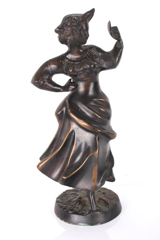 Lot 11613: REPRODUCTION RANCOULET BRONZE WOMAN STATUE