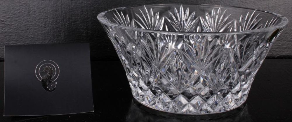 Lot 11650: WATERFORD CRYSTAL CASSIDY 10" BOWL W/ ORIGINAL BOX