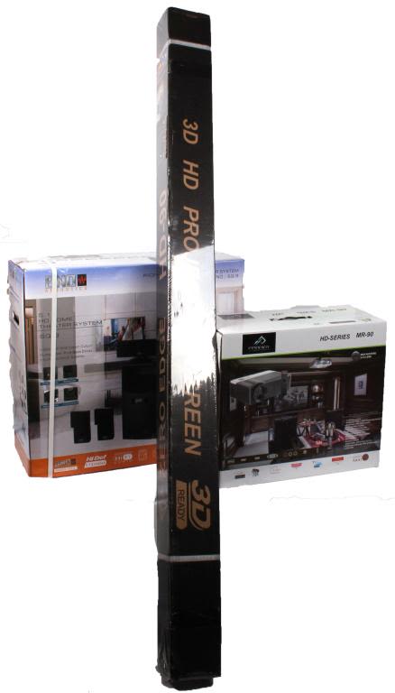 Lot 11668: HOME THEATRE 3D PROJECTION SYSTEM (3) BRAND NEW