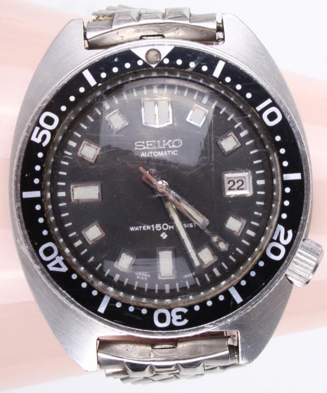 Lot 11681: VINTAGE 1970'S SEIKO DIVER 6105-8009 MEN'S WATCH