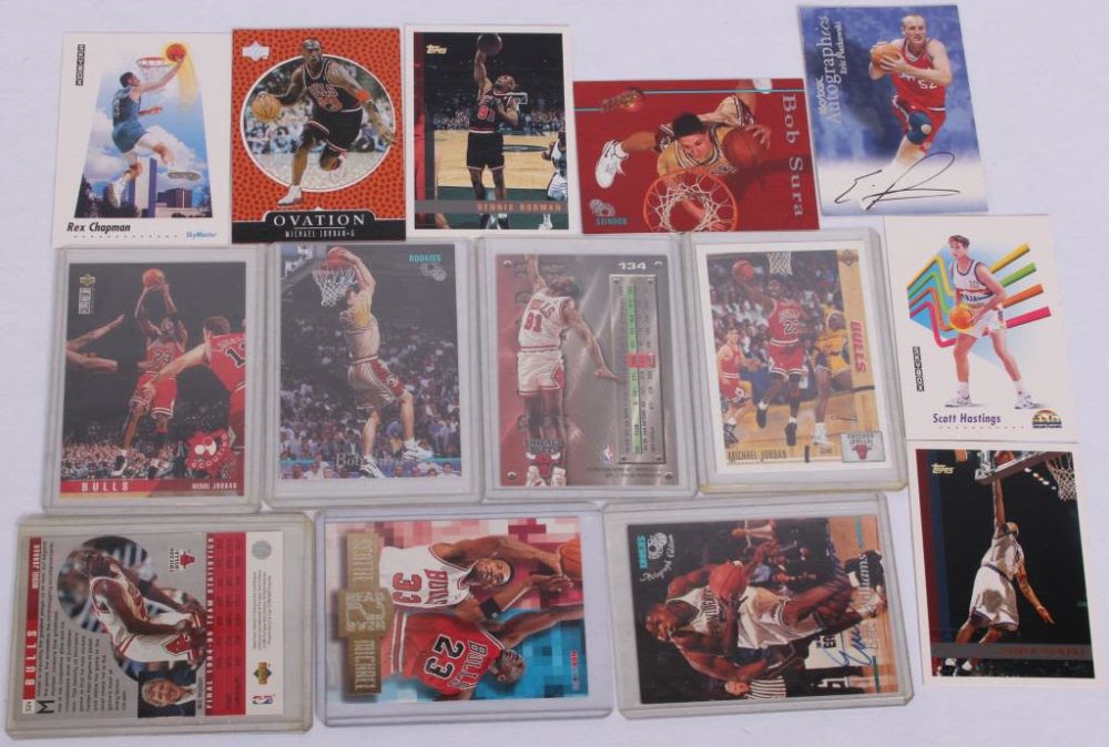Lot 11722: VINTAGE BULLS BASKETBALL CARDS WITH VARIOUS OTHERS