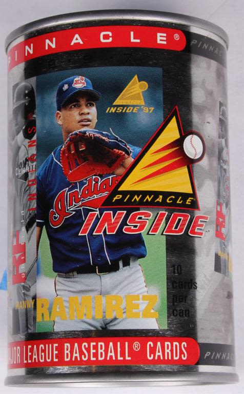 Lot 11748: 1997 PINNACLE INSIDE MLB CARDS IN A CAN
