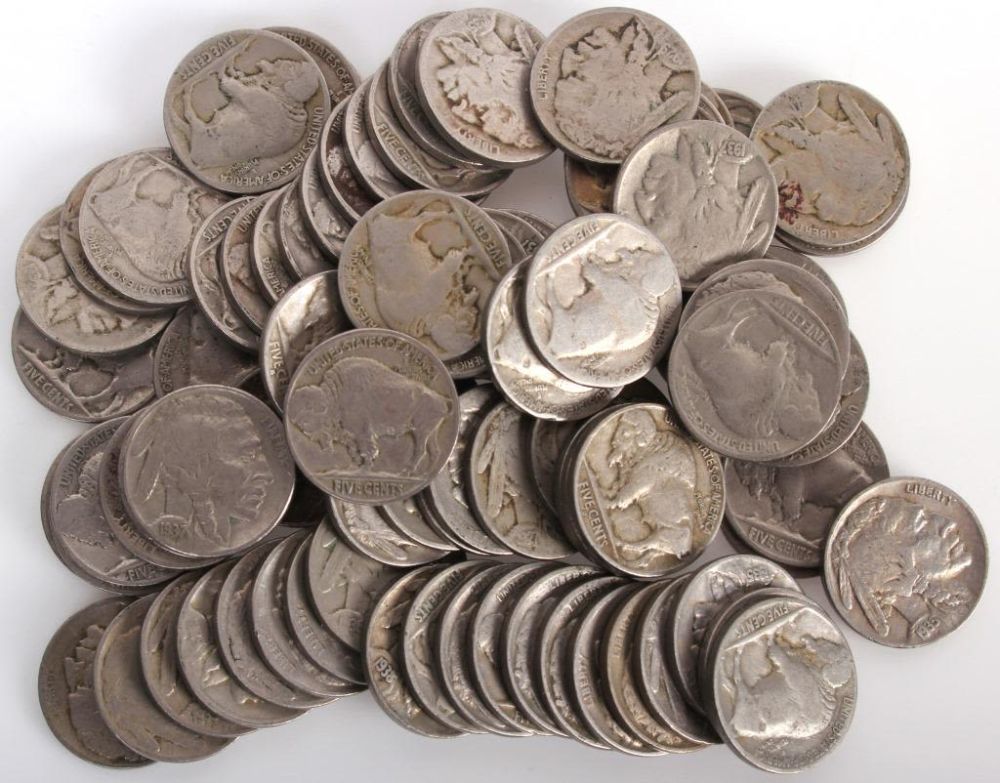 Lot 11676: BUFFFALO NICKELS 1915-1937 ASSORTMENT OF 86