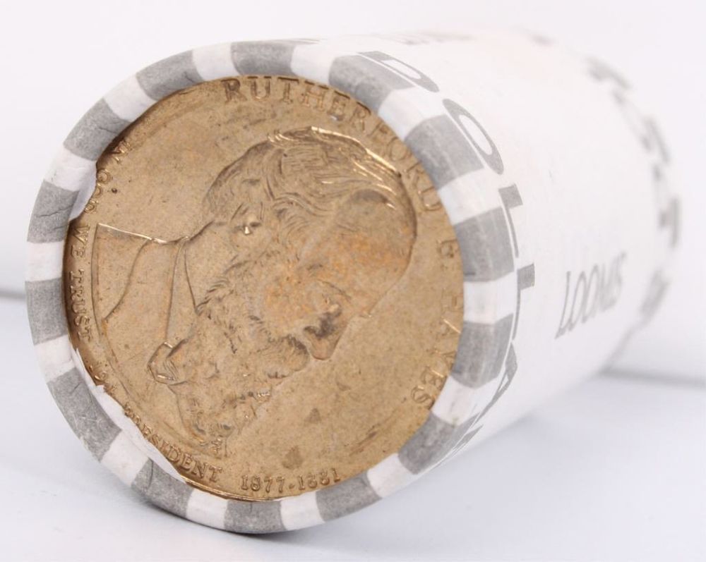 Lot 11678: RUTHERFORD B. HAYES DOLLAR COIN ROLL - LOT OF 25