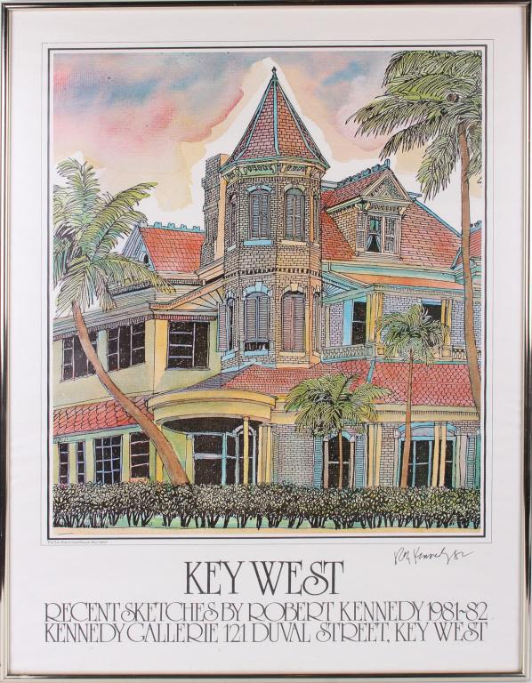 Lot 11687: HANDSIGNED SKETCH BY ROBERT KENNEDY- BEACH HOUSE