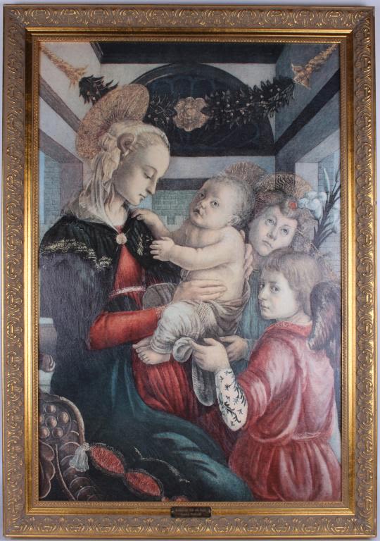 Lot 11699: SANDRO BOTTICELLI MADONNA & CHILD CANVAS PRINT