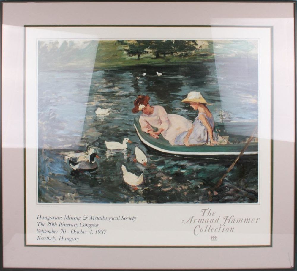 Lot 11701: ARMAND HAMMER COLLECTION SUMMERTIME FRAMED PRINT