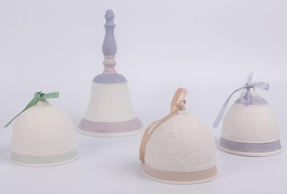 Lot 11737: LLADRO LCS PORCELAIN BELLS - 1992, 1993, 1994