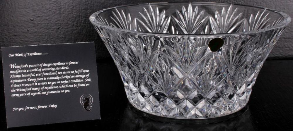 Lot 11763: WATERFORD CRYSTAL CASSIDY 10" BOWL W/ ORIGINAL BOX