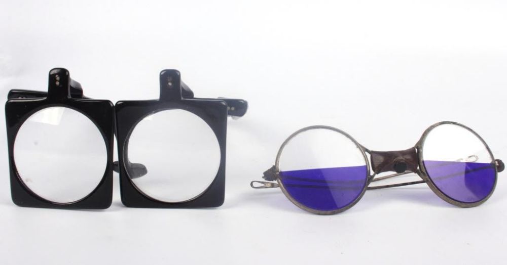 Lot 11803: VINTAGE WELDER GLASSES & MAGNIFYING GLASSES - 2