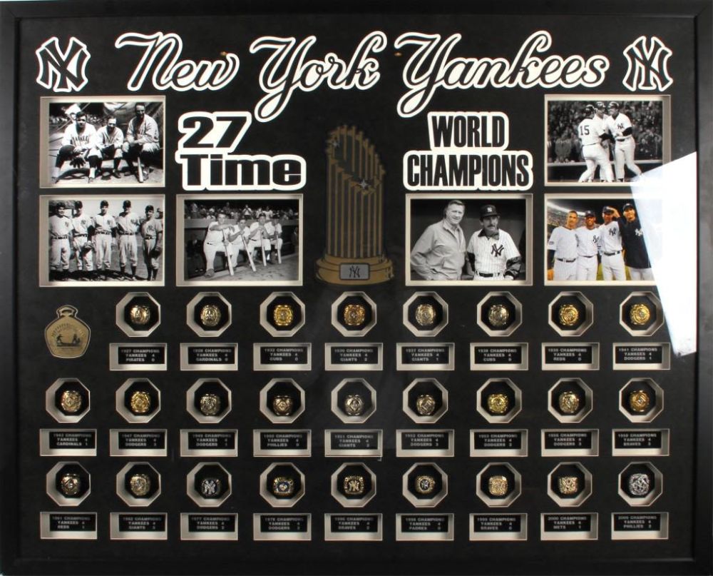 Lot 11843A: NEW YORK YANKEES WORLD CHAMPIONSHIP RINGS SET