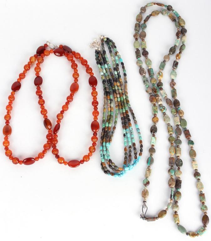 Lot 116181A: ASSORTED BEADED NECKLACES - LOT OF 3
