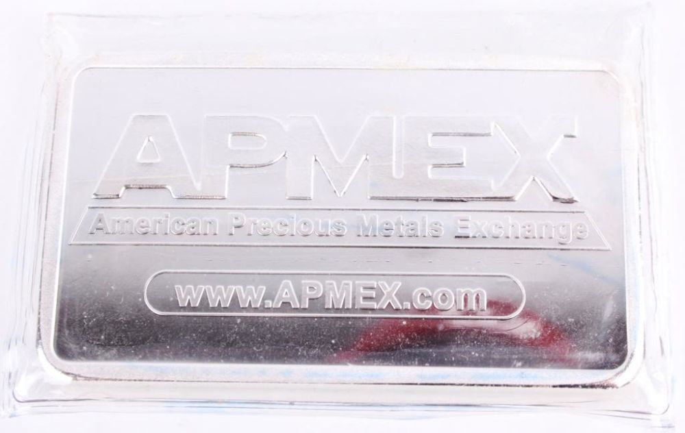 Lot 116228: APMEX 10 OZT .999 FINE SILVER BAR