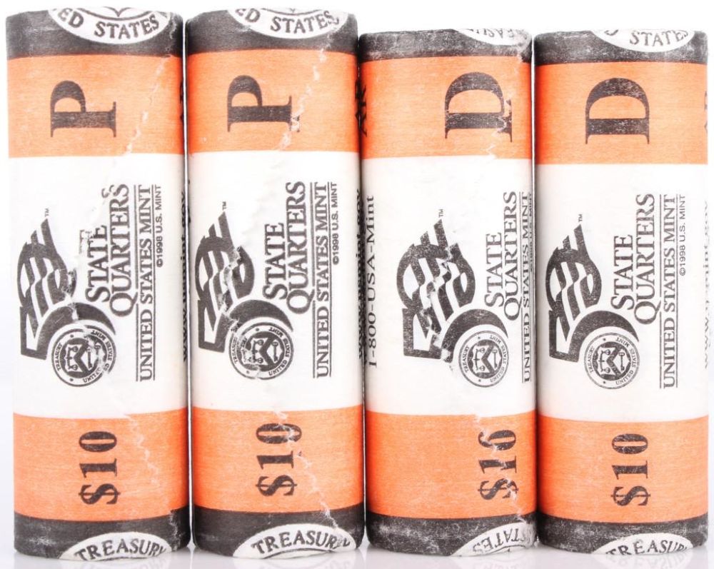 Lot 116243: 2003 P & D ARKANSAS QUARTER ROLLS - $40 FACE VALUE
