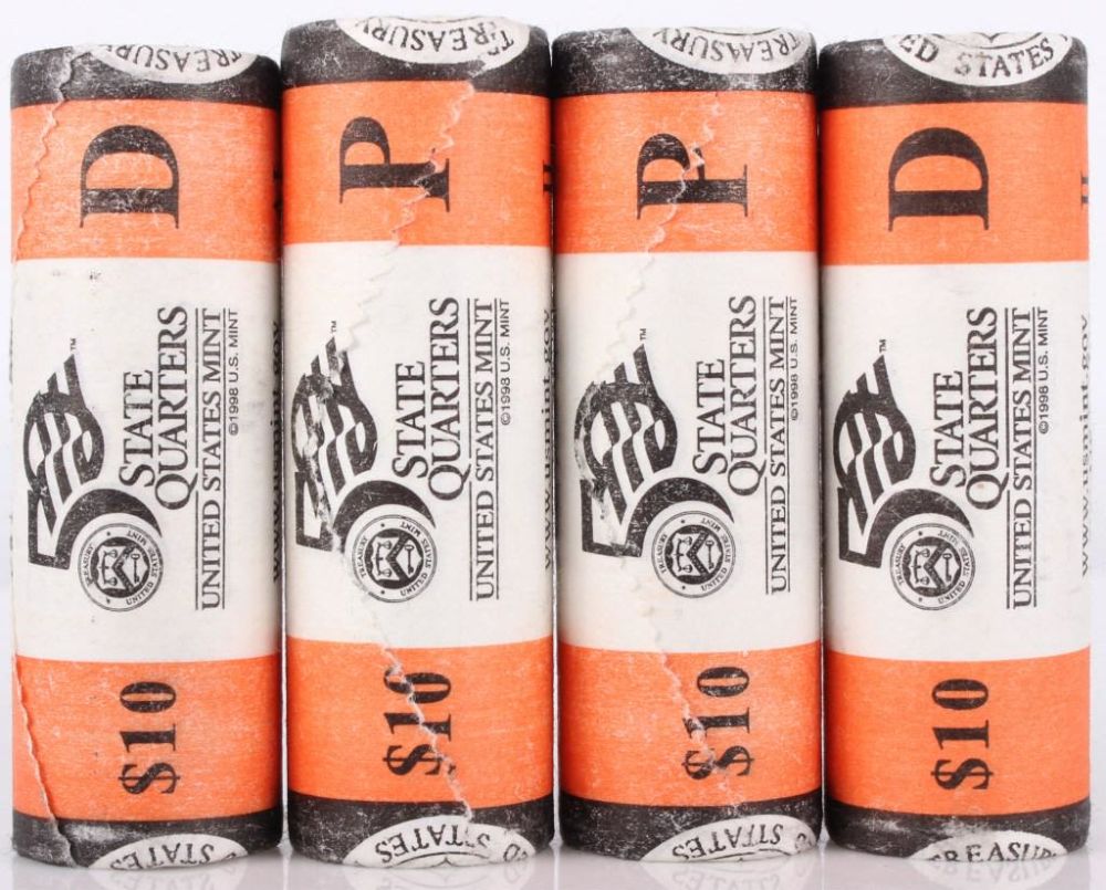 Lot 116244: ILLINOIS ALABAMA P & D QUARTER ROLLS - $40 FACE