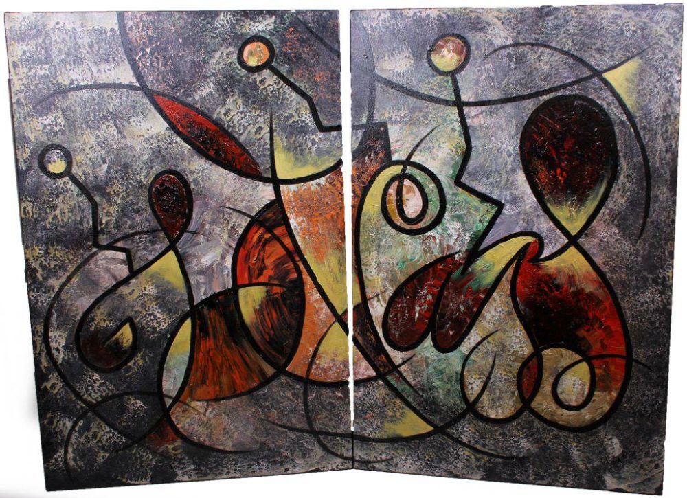 Lot 116246: SIGNED OIL PAINTINGS "MYSTIC STRINGS" - LOT OF 2