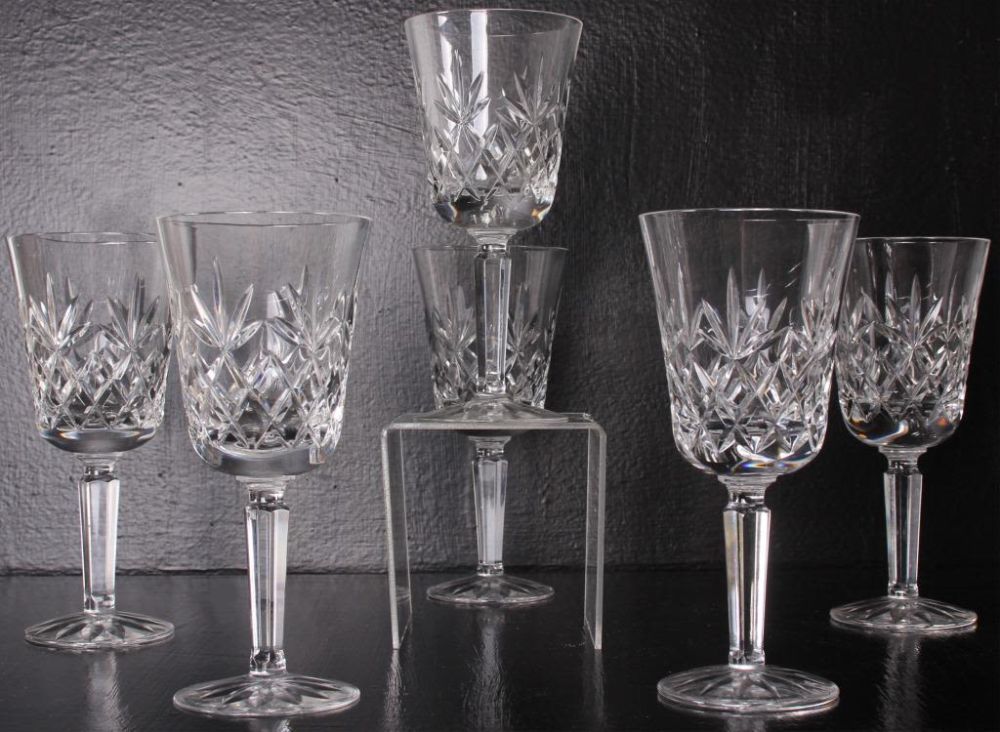 Lot 116287: LENOX CHARLESTON CRYSTAL WATER GOBLET - LOT OF 6