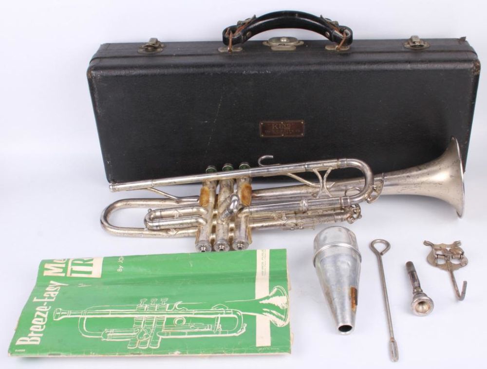 Lot 116308: H.N. WHITE SILVER PLATE TRUMPET