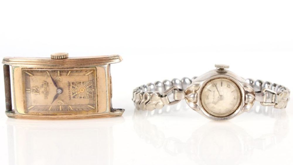 Lot 116334: BULOVA 10K RGP VINTAGE WATCH & BENRUS 10K GF WATCH