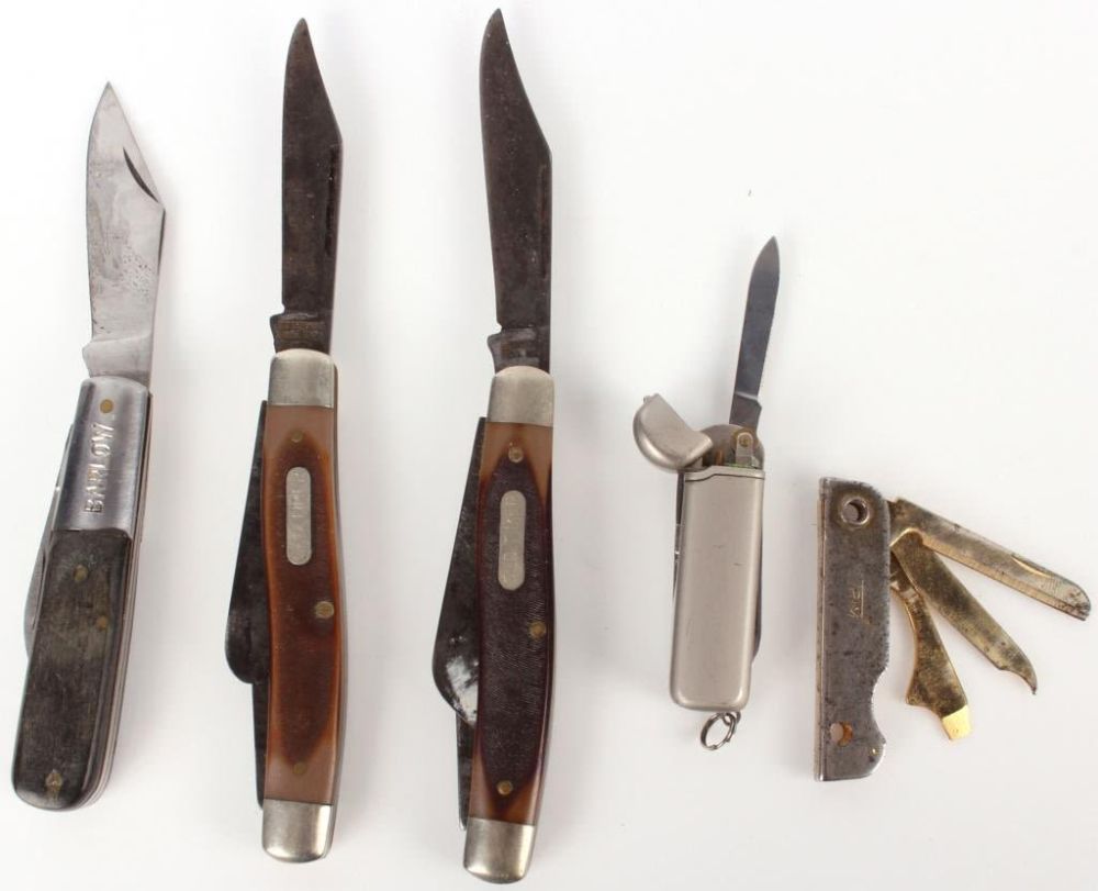 Lot 119242: ASSORTED POCKET KNIVES - LOT OF 5