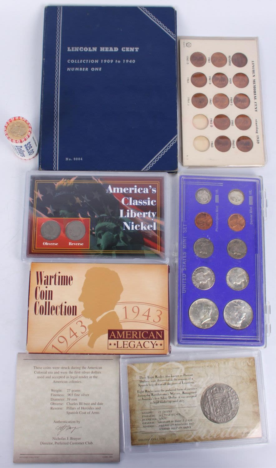 Lot 121197: ASSORTED COINS & COIN BOOKS - LOT OF 6