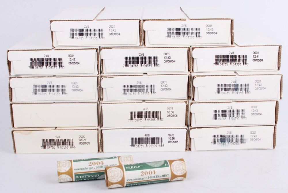 Lot 121206: VARIED P & D NICKEL $2 ROLLS US MINT - LOT OF 14