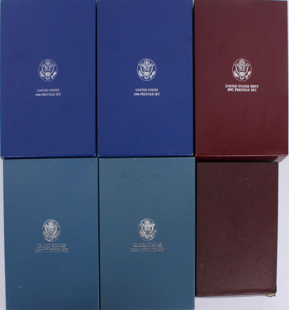 Lot 121214: ASSORTED US PRESTIGE MINT SETS  - 1984, 1986, ETC.