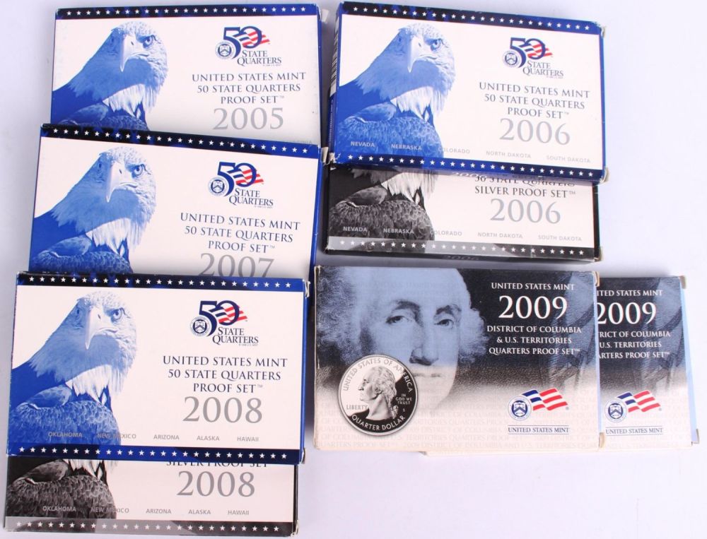 Lot 121244: U.S. MINT STATE & TERRITORY QUARTER SETS - 8