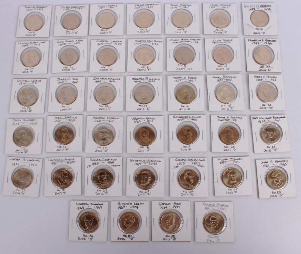 Lot 121248: $1 PRESIDENTIAL COIN COLLECTION 1784 TO 1989 - 39