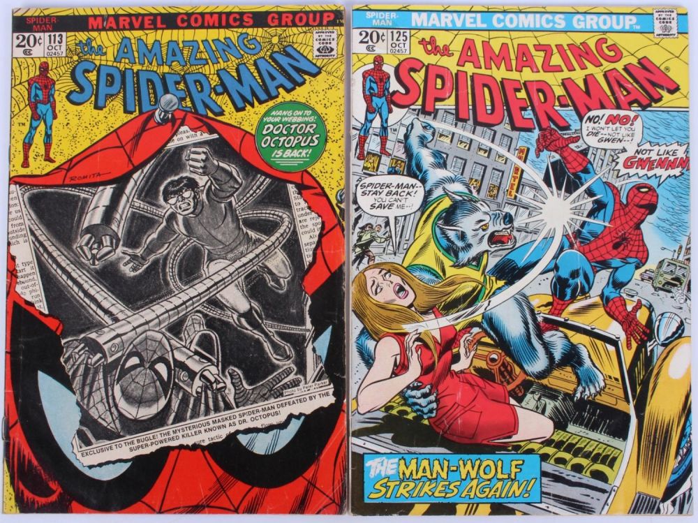 Lot 121258: AMAZING SPIDER-MAN #113 & #125